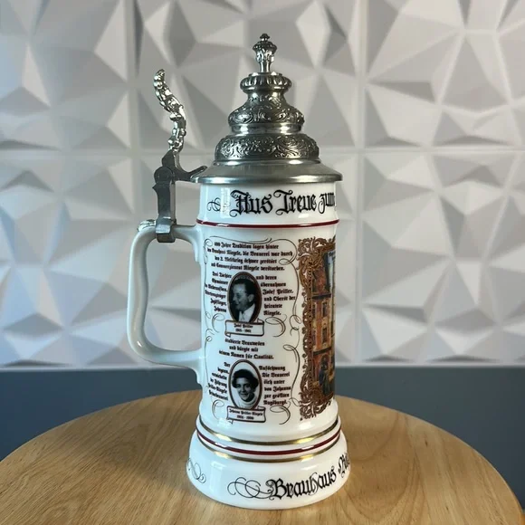 VTG Rastal Porcelain and Pewter Beer Stein Collectable from Germany Zinn - Picture 4 of 7